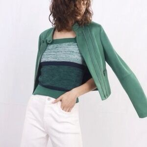 BANANA REPUBLIC Vegan Faux Suede Moto Biker Jacket EUC!